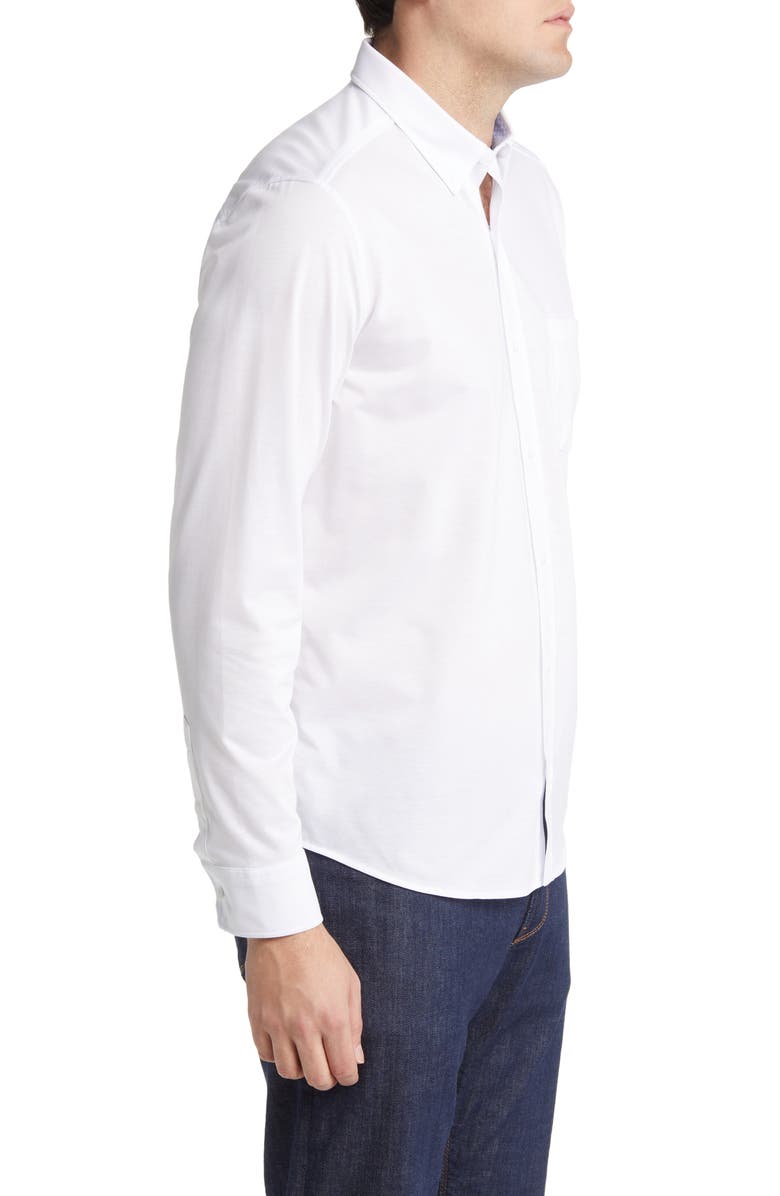 Johnston & Murphy XC Flex Cotton Button-Up Shirt, Alternate, color, 