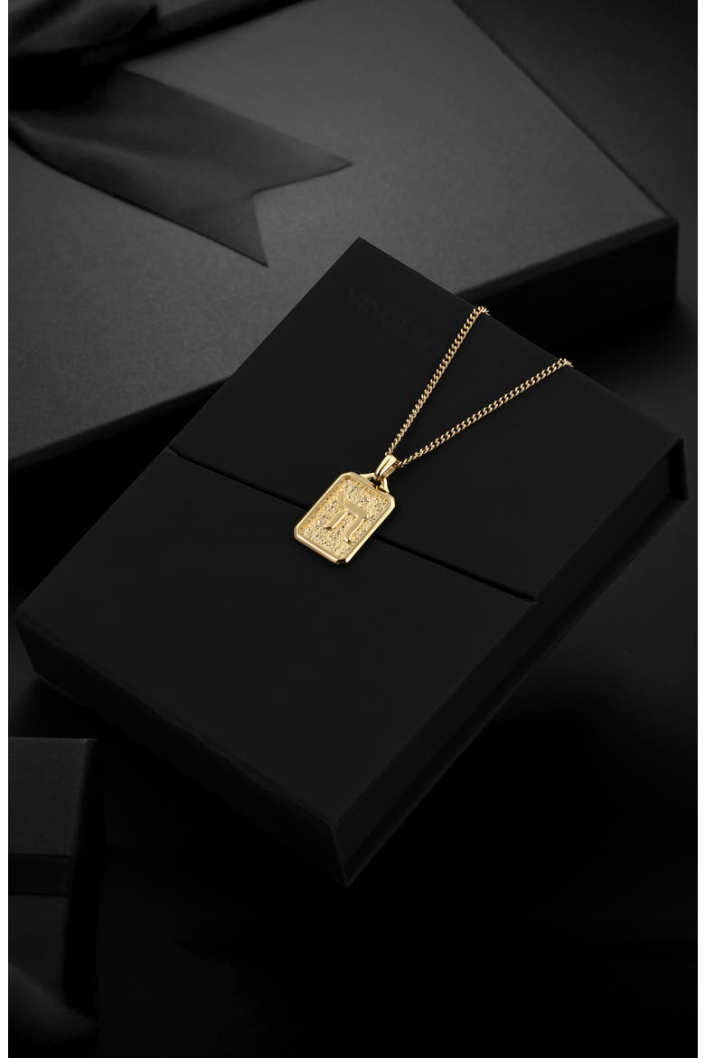 Men's Chai Pendant Necklace, Alternate, color, GOLD