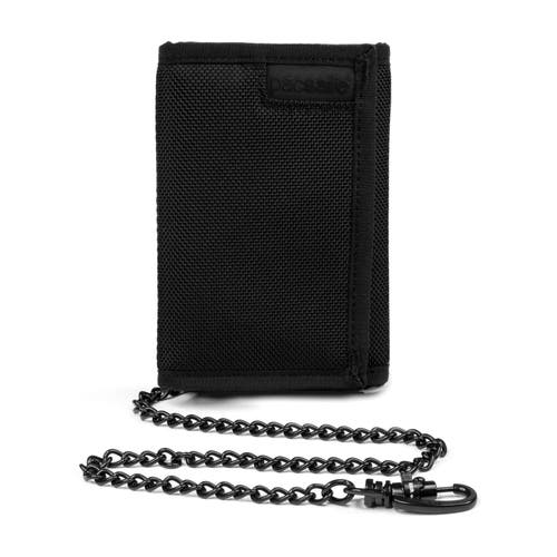 Pacsafe Rfidsafe Z50 Trifold Wallet In Black