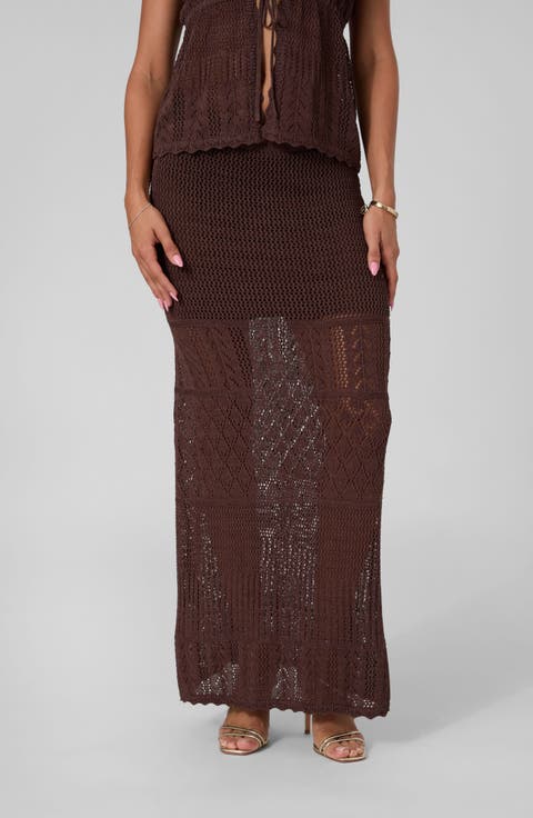 Vivianne Crochet Maxi Skirt