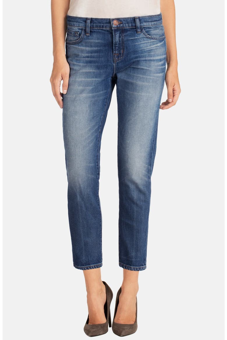 'Ellis' Crop Jeans, Main, color, RIVAL