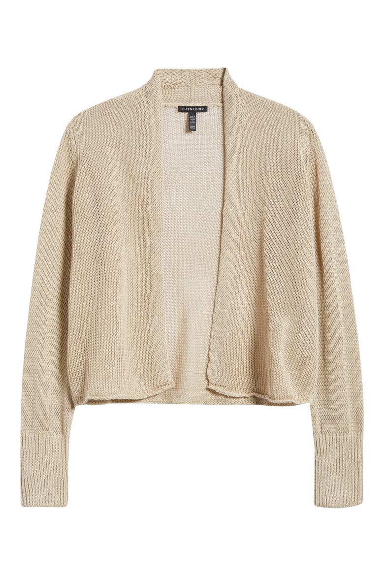 Open Front Organic Cotton Cardigan, Alternate, color, UNDYED NATURAL