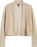 Eileen Fisher Open Front Organic Cotton Cardigan