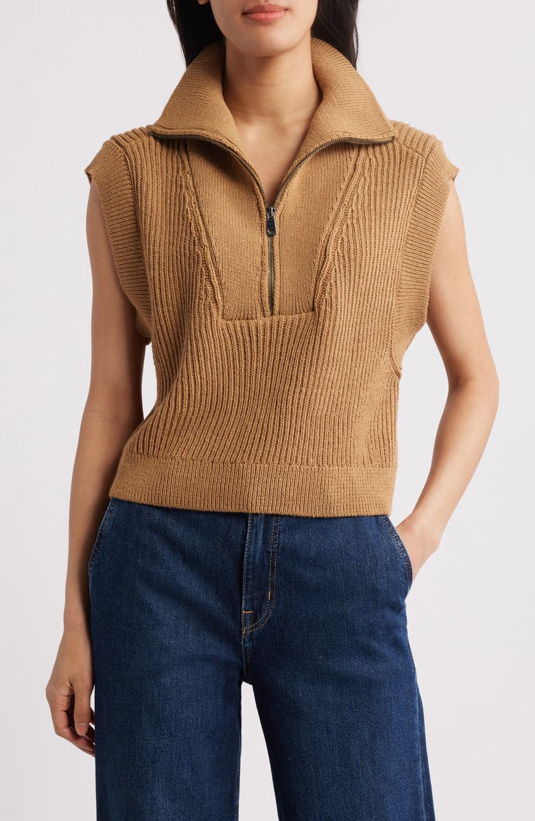 Mavi Jeans Half Zip Sweater Vest, Main, color,