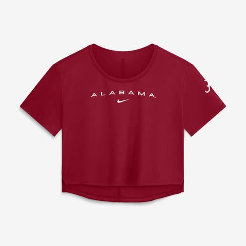 Women's Nike Crimson Alabama Crimson Tide Premium Performance Dri-FIT Cropped Top