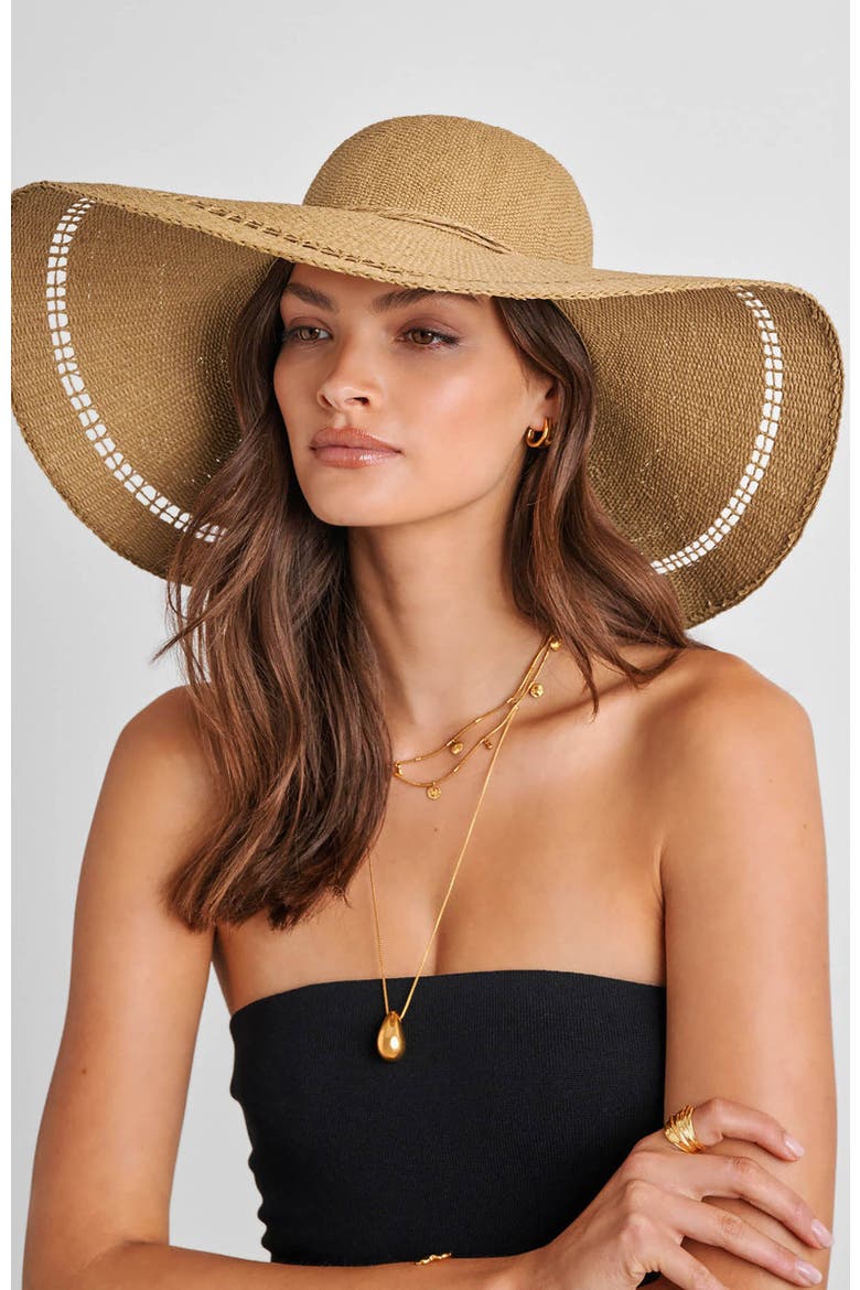 Wide Brim Floppy Hat, Alternate, color, Natural