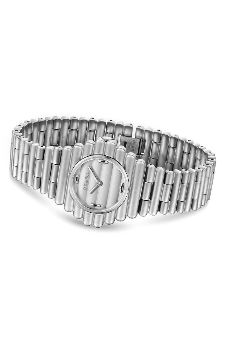 BREDA The Coda Bracelet Watch, 32mm, Alternate, color, Stainless Steel