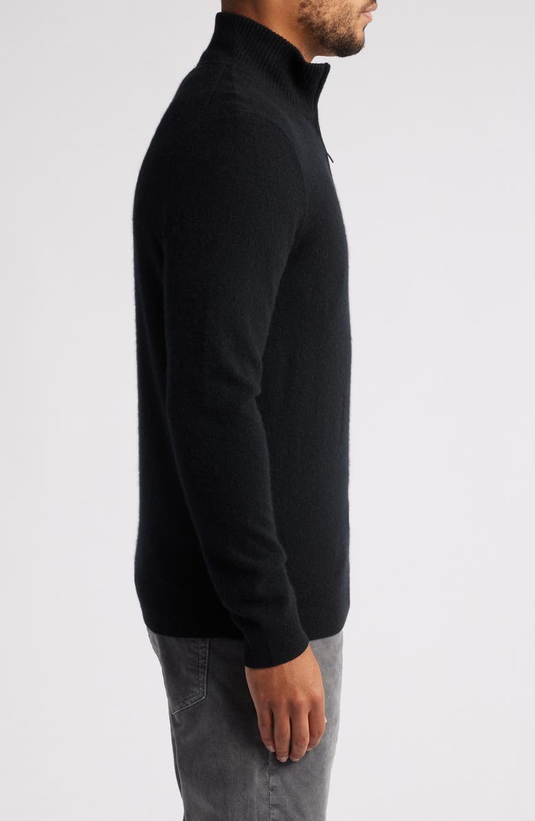 Nordstrom Cashmere Quarter Zip Pullover Sweater, Alternate, color,
