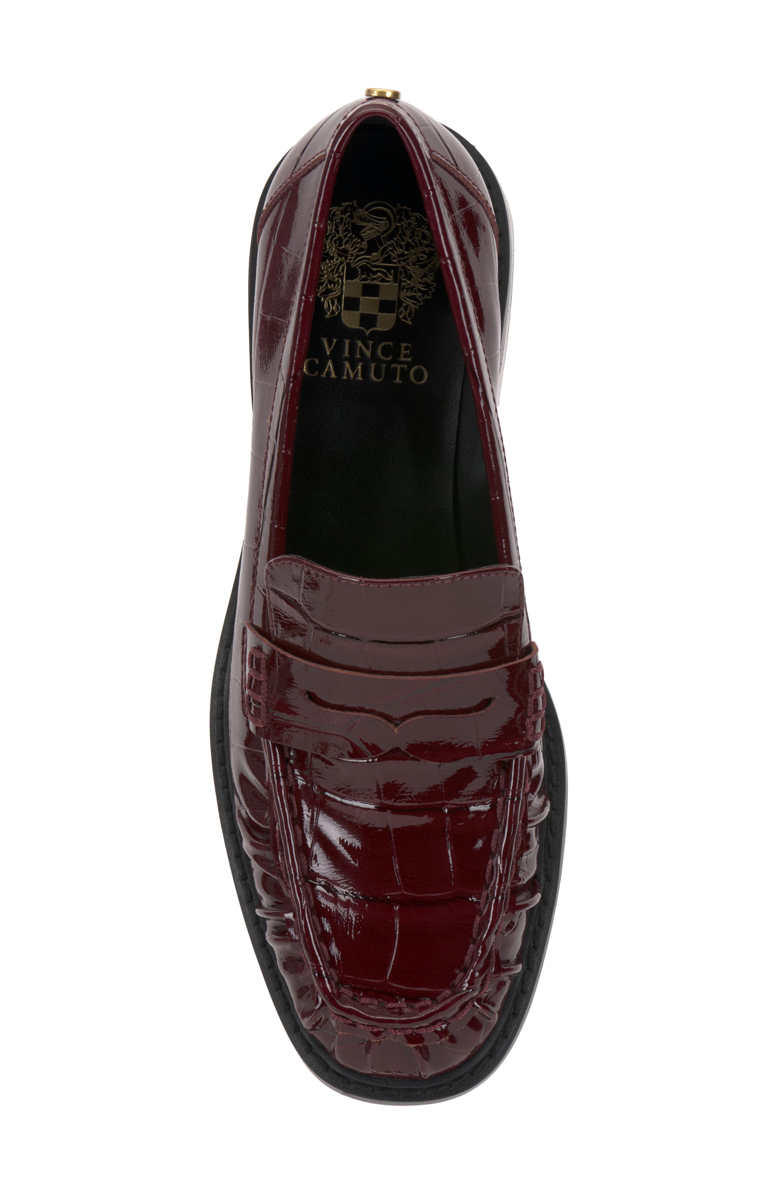 Eshnie Penny Loafer Pump, Alternate, color, RICH CHANTI