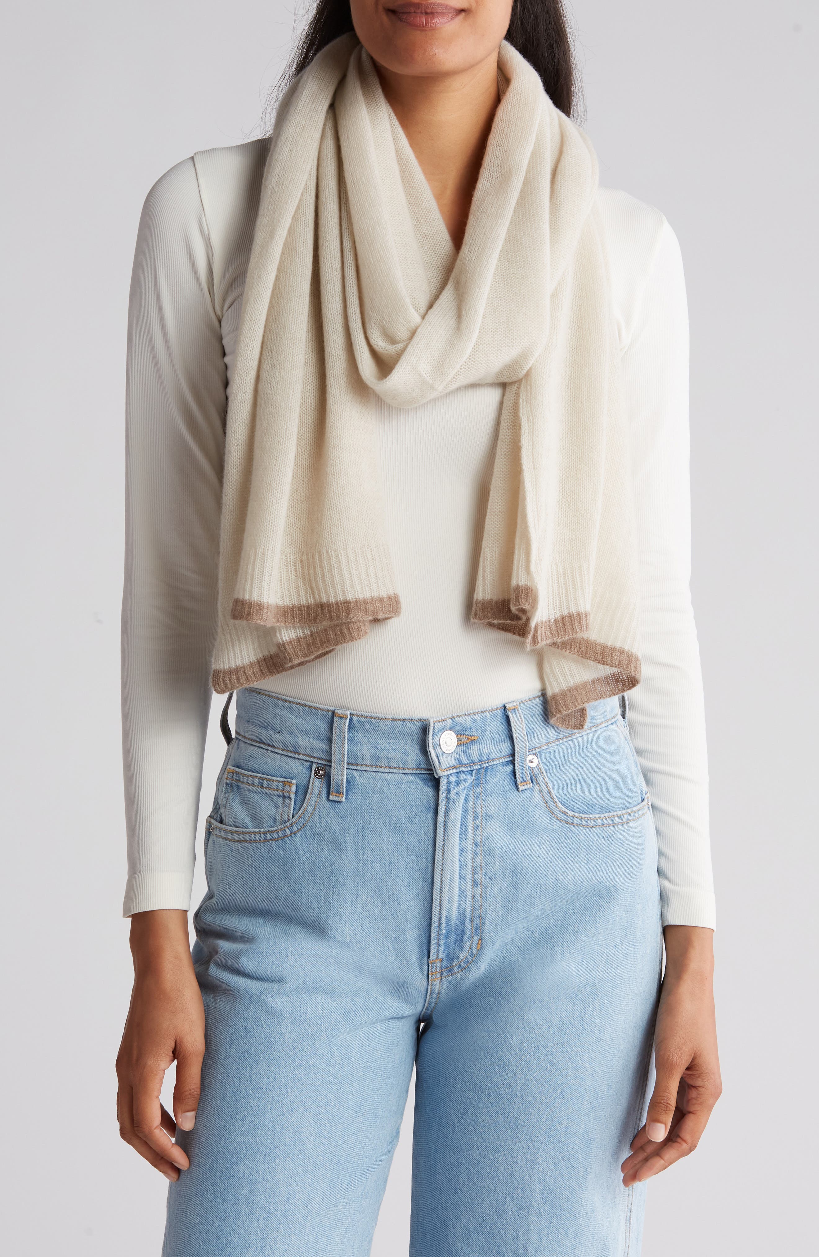 Colorblock Cashmere Scarf