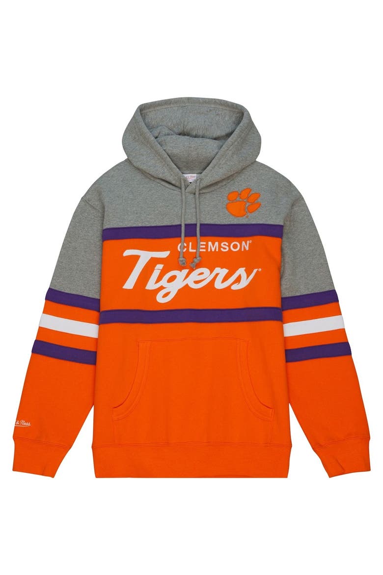 Men's Mitchell & Ness Orange Clemson Tigers Head Coach Pullover Hoodie, Alternate, color, Orange