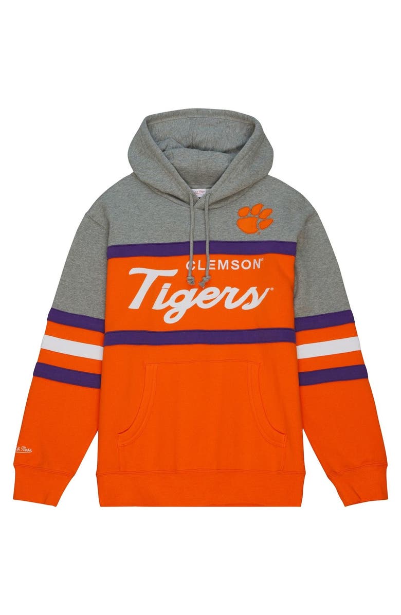 Mitchell & Ness Men's Mitchell & Ness Orange Clemson Tigers Head Coach Pullover Hoodie, Alternate, color, Orange