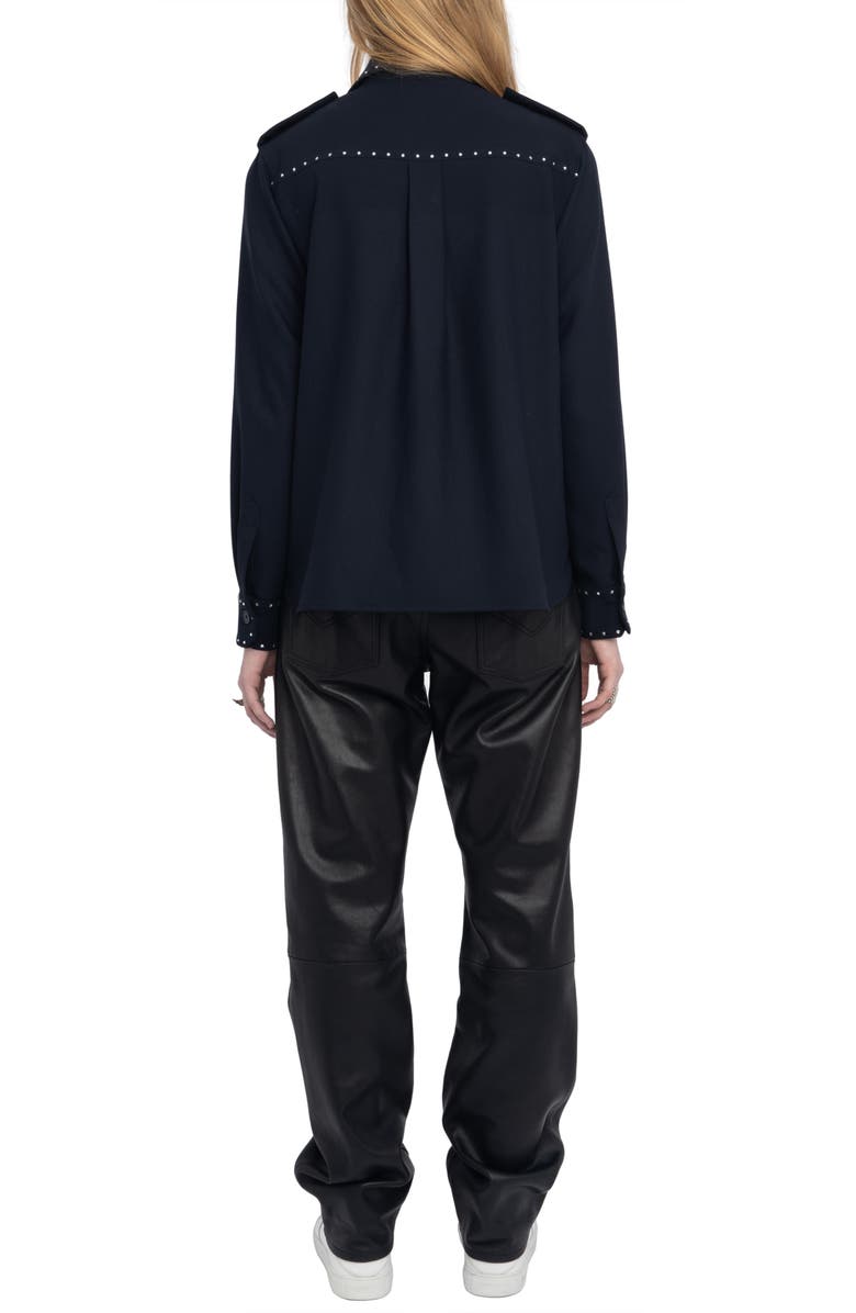 Zadig & Voltaire Stud Shirt, Alternate, color, 