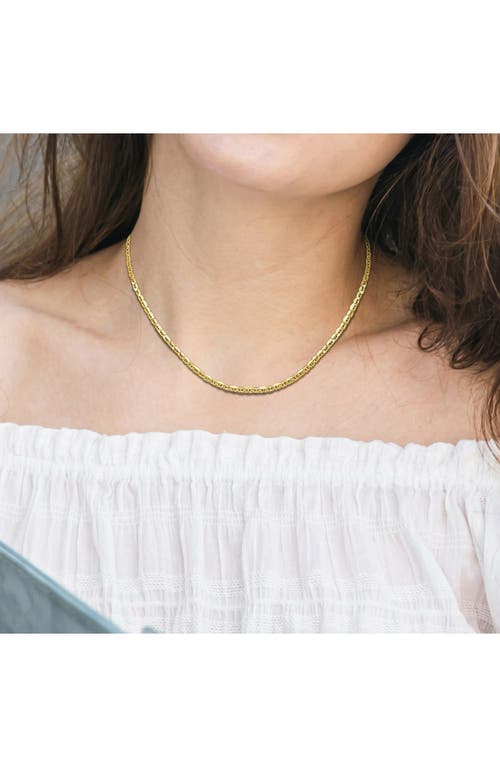 Delmar Mariner Link Chain Necklace In Brown
