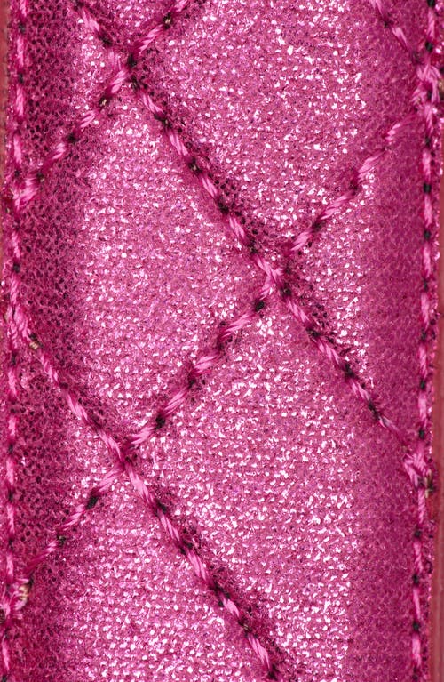 Kurt Geiger London Brixton Quilted Belt In Pink