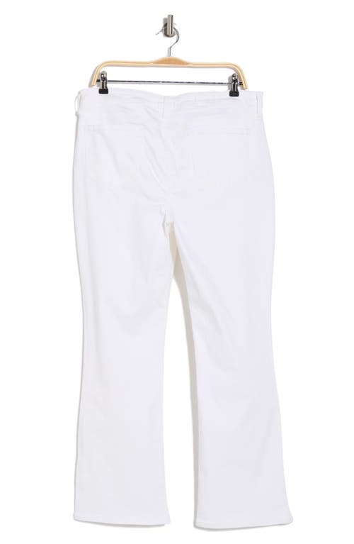 Nydj Barbara Side Slit Bootcut Jeans In Optic White