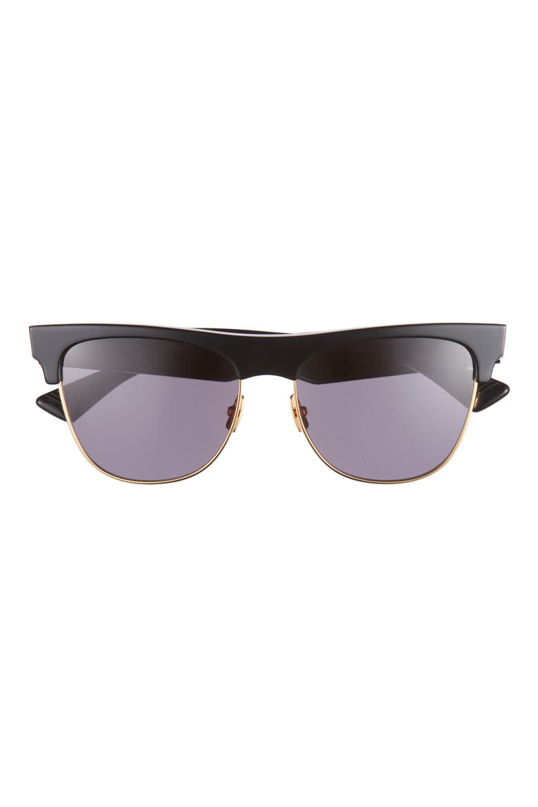 55mm Browbar Sunglasses, Main, color, BLACK BLACK GREY