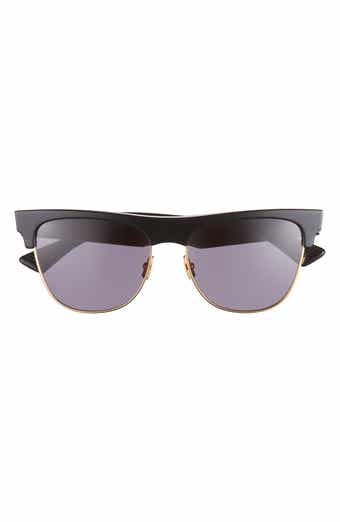 Bottega Veneta 55mm Browbar Sunglasses