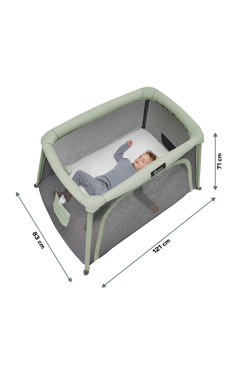 Babymoov Moov & Comfy 3-in-1 Travel Cot, Baby Crib & Playpen, Alternate, color, Sage