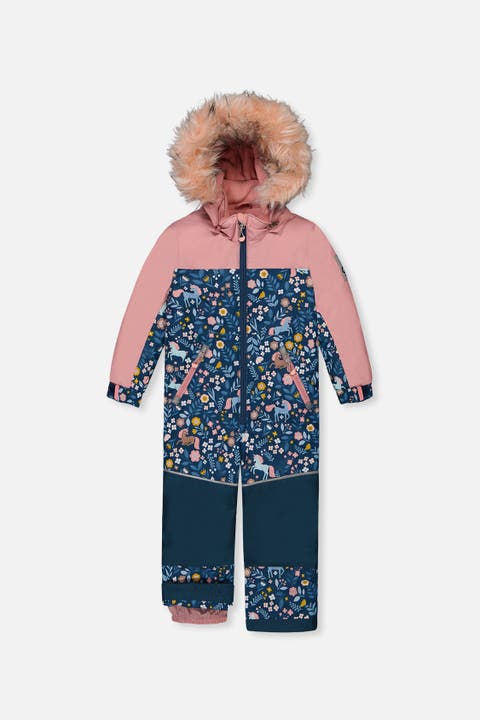 Discover Unicorn Detachable Hood One Piece Snowsuit