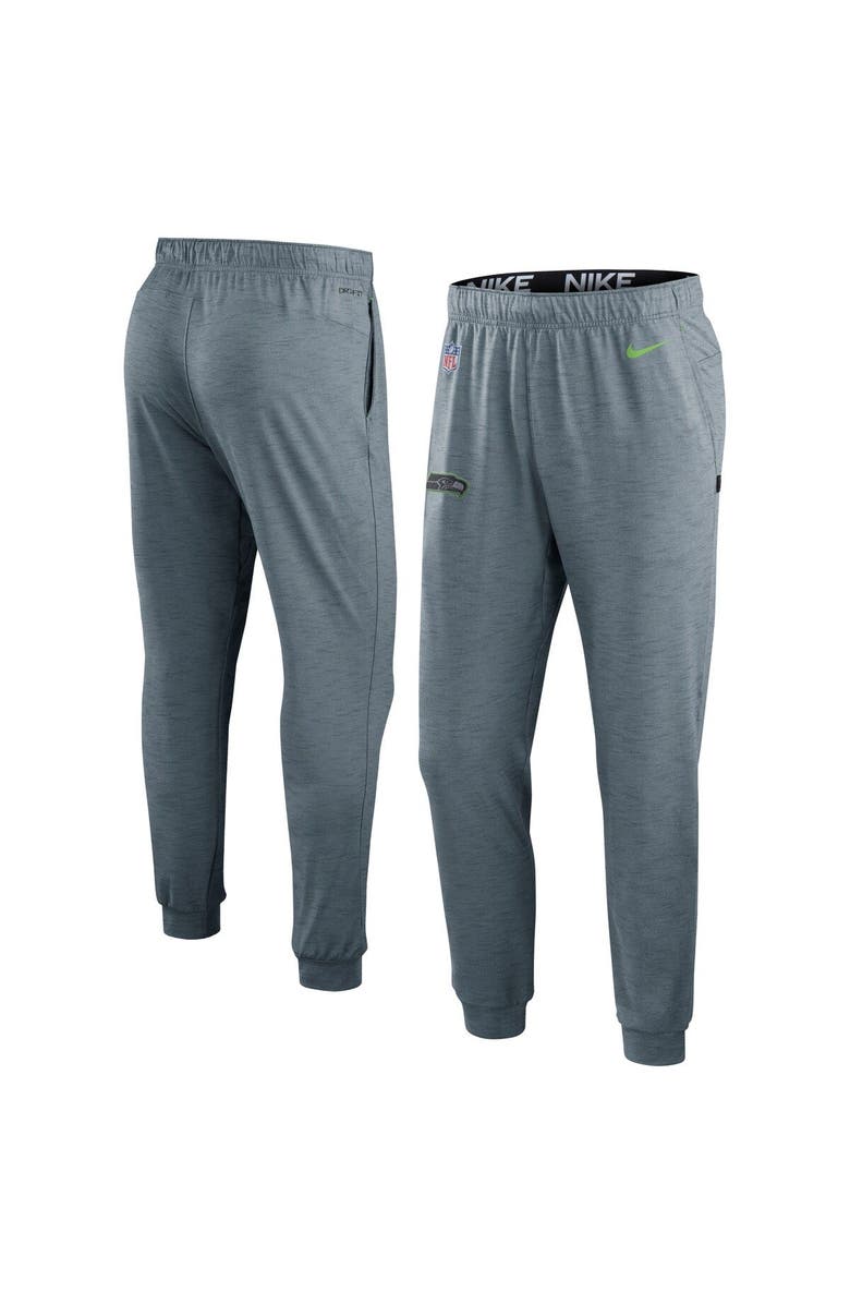 Nike Men's Nike Heather Gray Seattle Seahawks Sideline Pop Player Performance Lounge Pants, Main, color, 