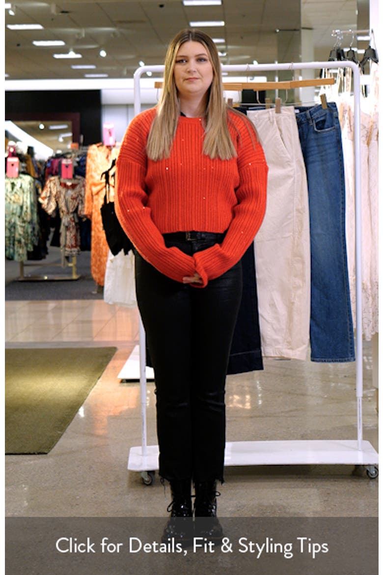 Sequin Crop Sweater video
