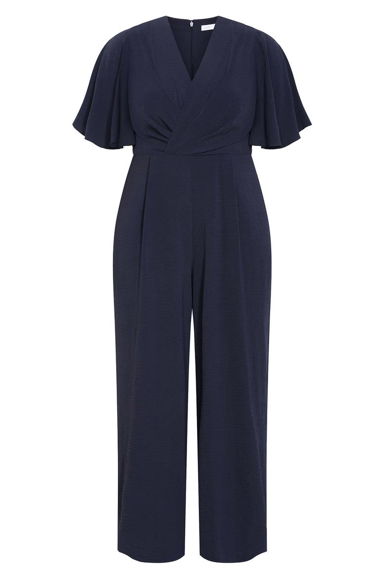 Braelynn Short Sleeve Jumpsuit, Alternate, color, NAVY