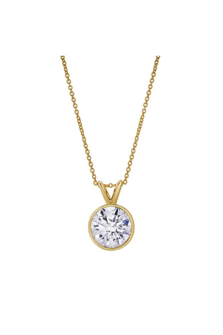 Astral 14K Gold Round Lab Grown Diamond Pendant - 2.5 Ct, Main, color, 14K Yellow Gold