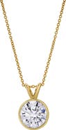 LuvMyJewelry Astral 14K Gold Round Lab Grown Diamond Pendant - 2.5 Ct