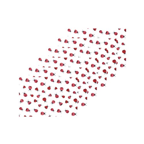 C & F Home C&f Home Ladybug Pattern Spring Placemat, Set Of 6, 14" X 20" In Red