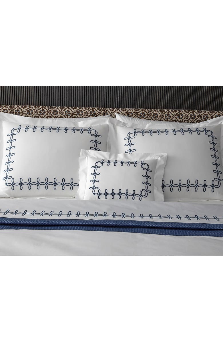 Matouk Gordian Knot Egyptian Cotton Percale Pillow Sham, Alternate, color, Truffle