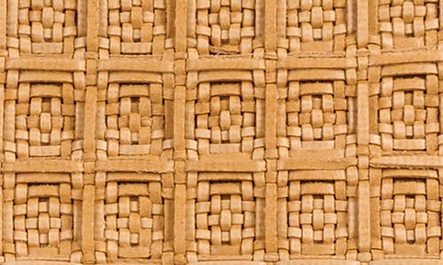 Cult Gaia Mini Lillia Woven Raffia Clutch In Toasted Natural