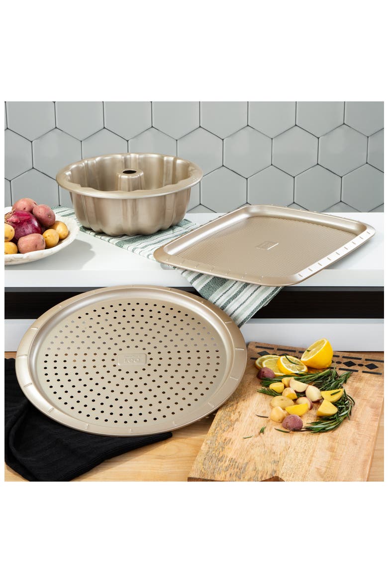 Leo Balance 3-Piece Nonstick Bakeware Set, Alternate, color, BEIGE