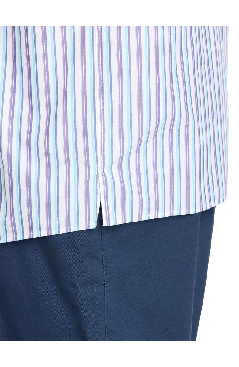 Harbor Bay by DXL Big & Tall Easy-Care Striped Sport Shirt V2, Alternate, color, Multi