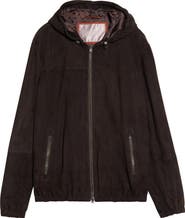 Herno Goat Suede Zip Hoodie