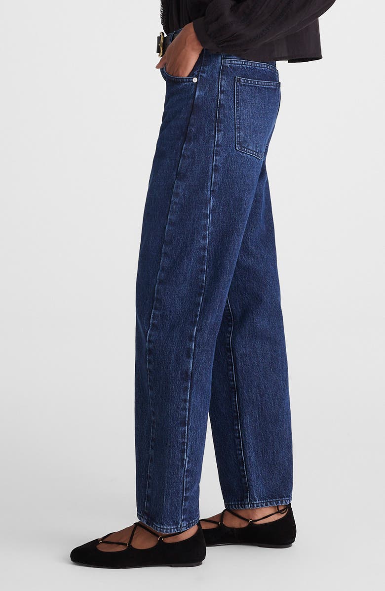 Madewell Pieced Barrel Jeans, Alternate, color, Mckinney Wash