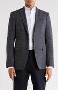 John Varvatos Star USA Plaid Knit Sport Coat