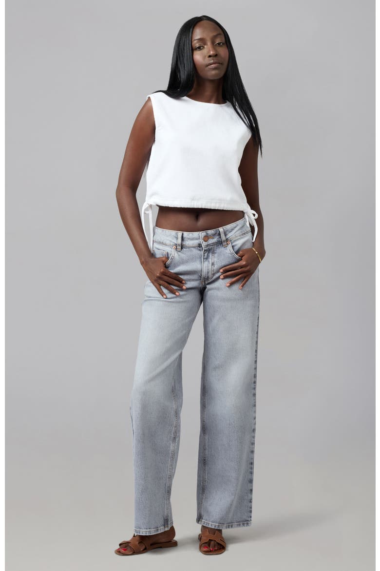 Miro Mid Rise Comfort Straight Jeans, Alternate, color, MONOCHROME
