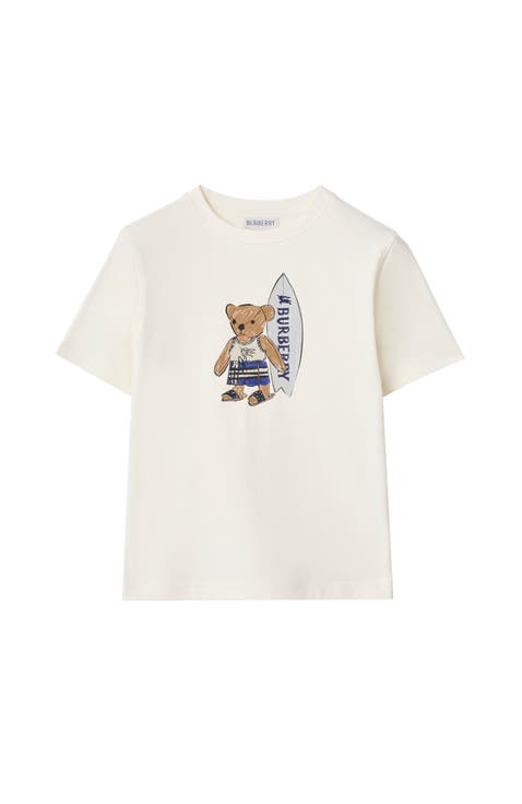 Surfer Bear Cotton T-shirt