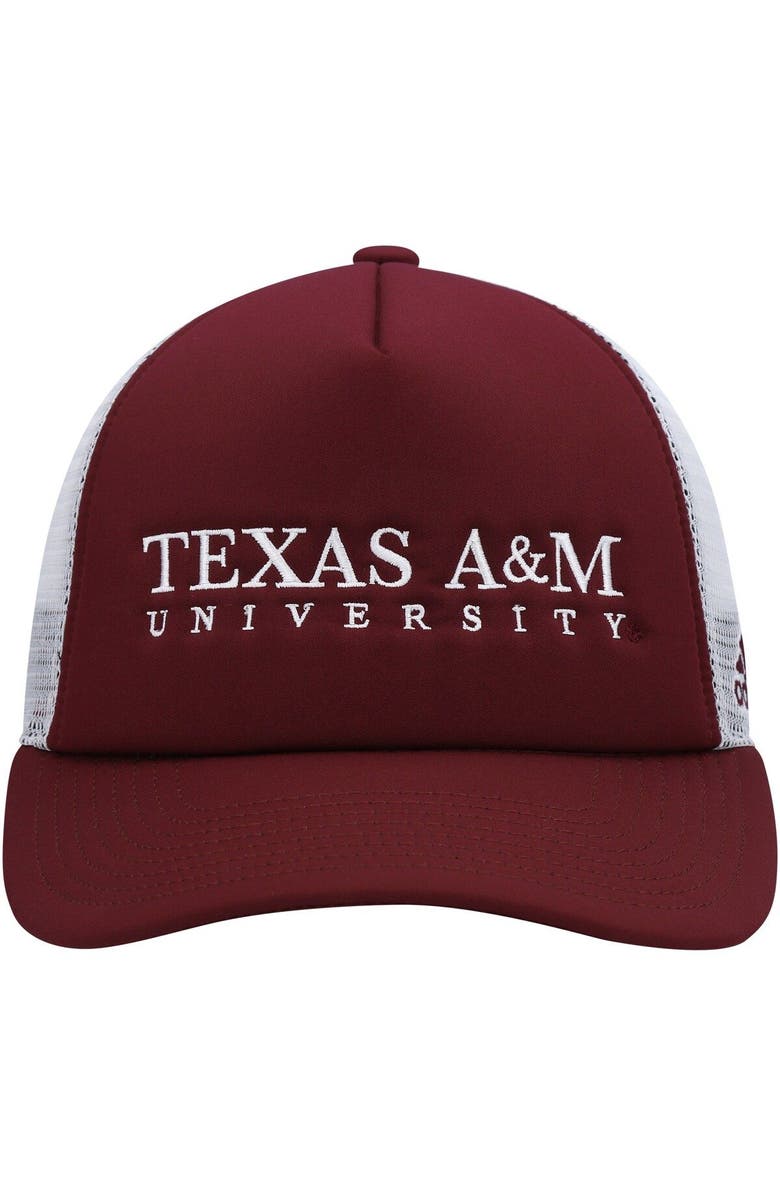 adidas Men's adidas Maroon/White Texas A&M Aggies Foam Trucker Snapback Hat, Alternate, color, 