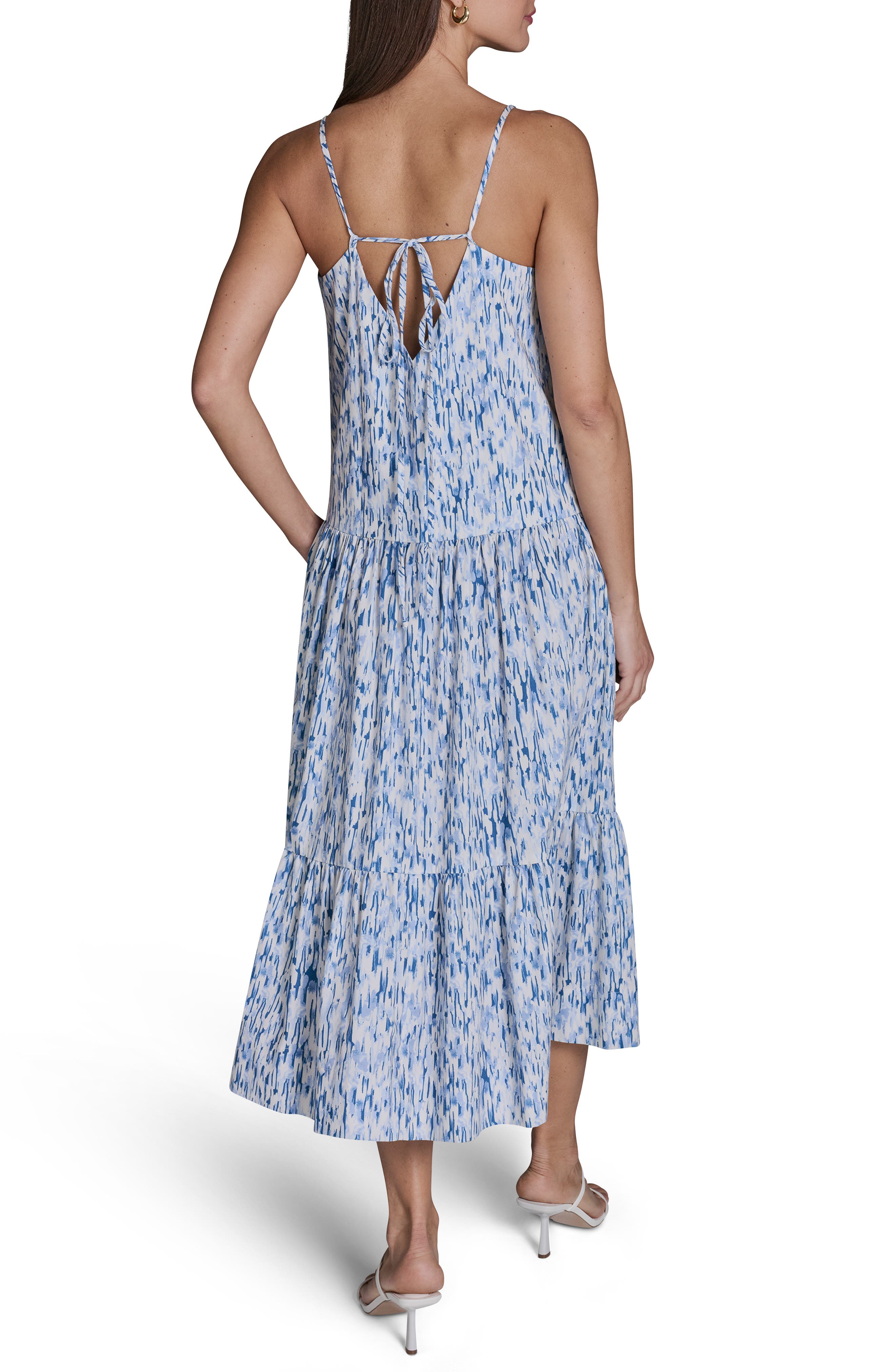 Printed Tiered Midi Sundress - image 2
