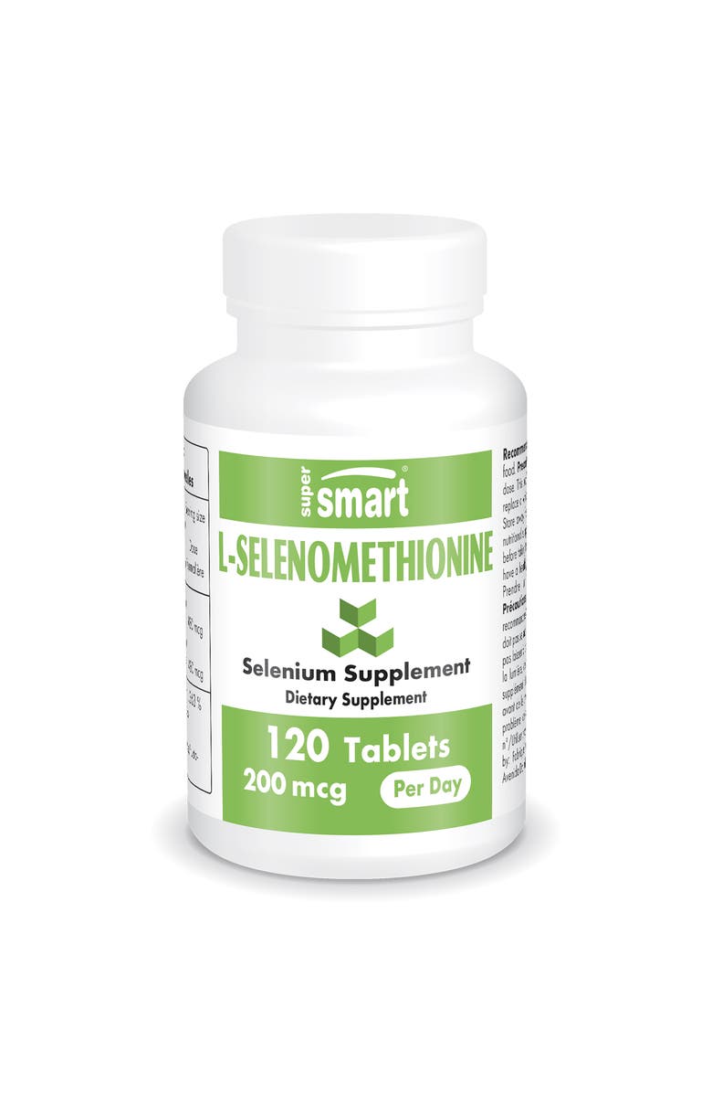 SuperSmart L-Selenomethionine 200mcg, Main, color, NO COLOR
