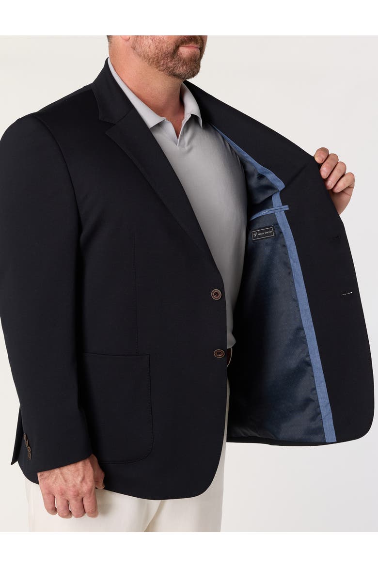 Big & Tall Classic Knit Sport Coat, Alternate, color, BLACK
