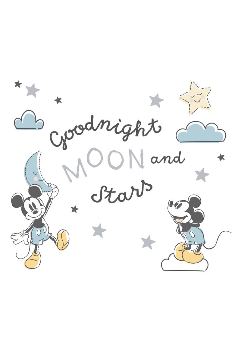 Disney Baby Moonlight Mickey Mouse Wall Decals/Stickers, Main, color, Multicolor