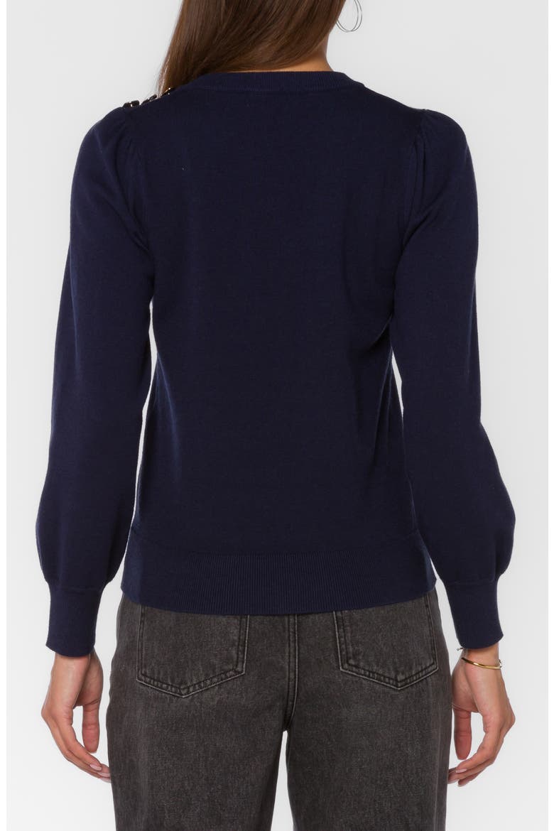 Taffy Crewneck Sweater, Alternate, color, NAVY