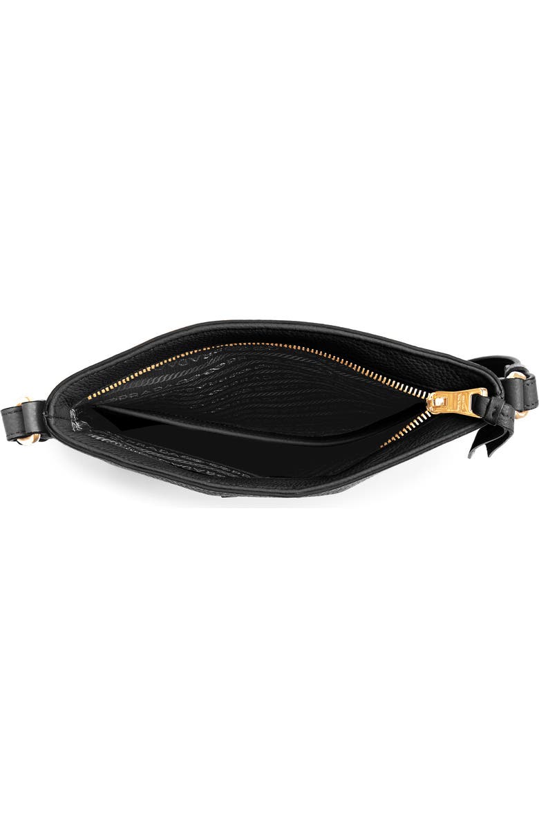 Prada Daino Leather Flat Crossbody Bag, Alternate, color,