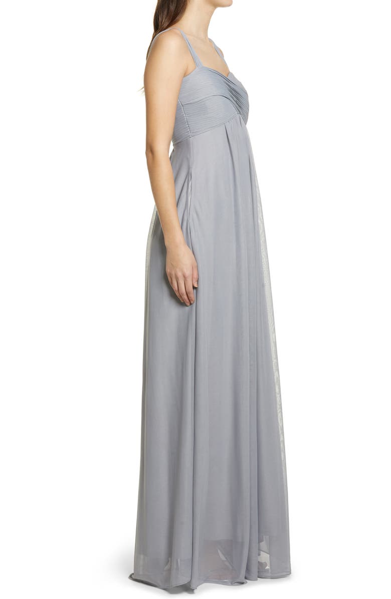 BIRDY GREY Maria Convertible Sleeve Tulle Gown, Alternate, color,