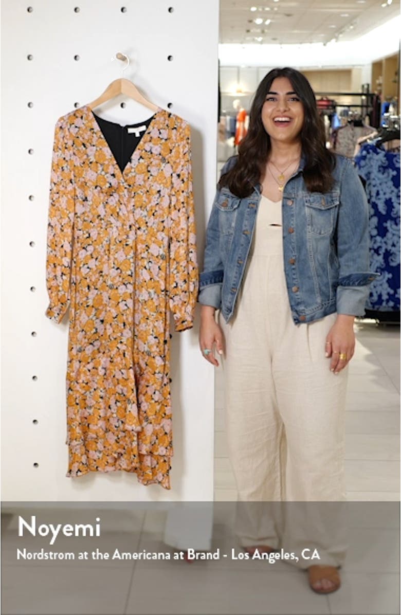 Celeste Ruffle Midi Dress, sales video thumbnail