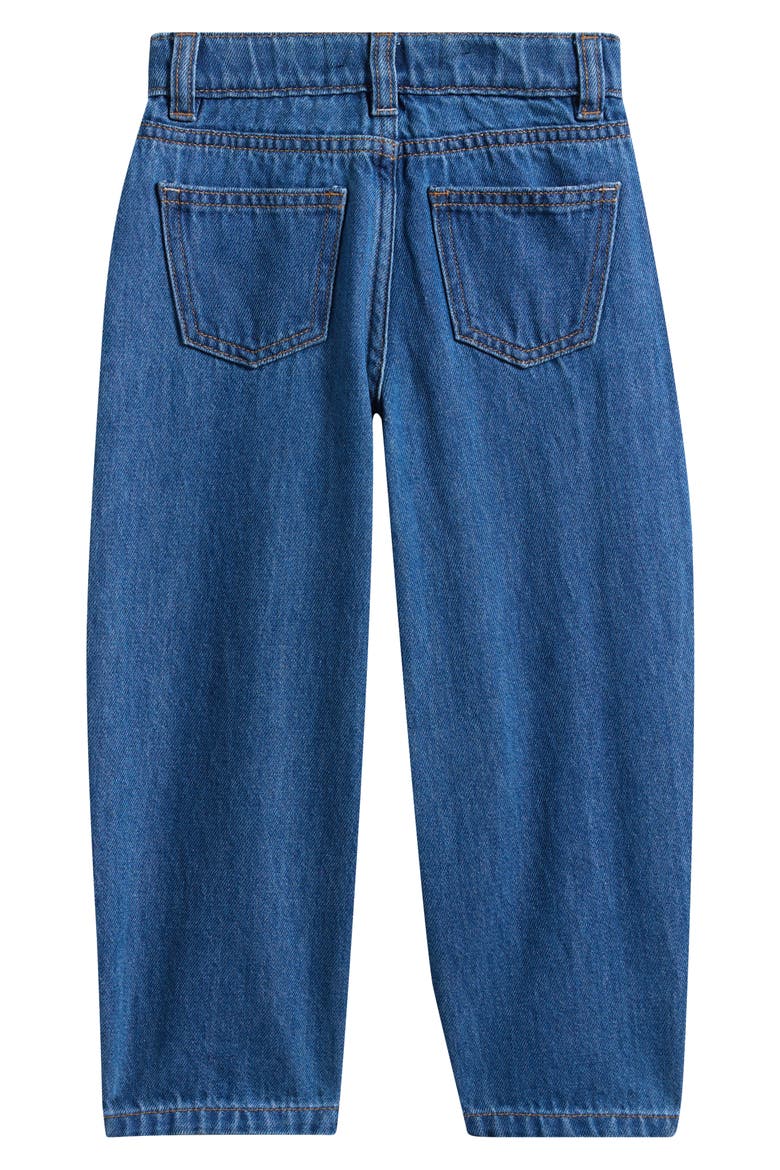 Kids' Barrel Leg Jeans, Alternate, color, MID VINTAGE DENIM