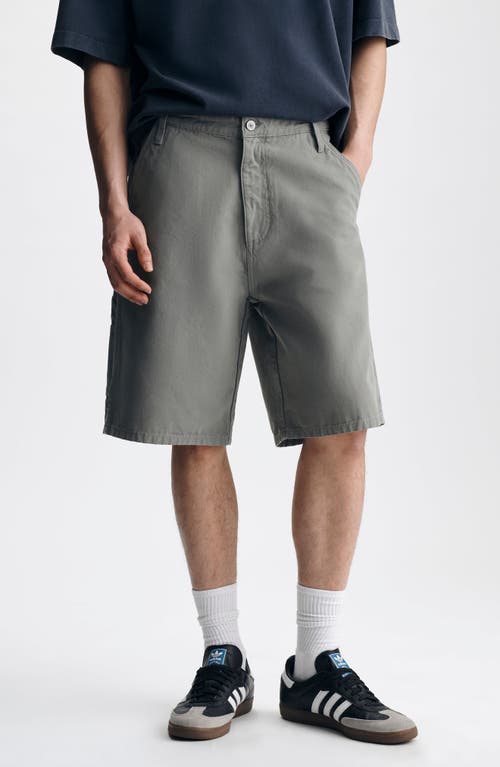 Brooklyn Industries Williamsburg Relaxed Fit Cotton Canvas Carpenter Shorts in Basil Green Colored at Nordstrom, Size 32
